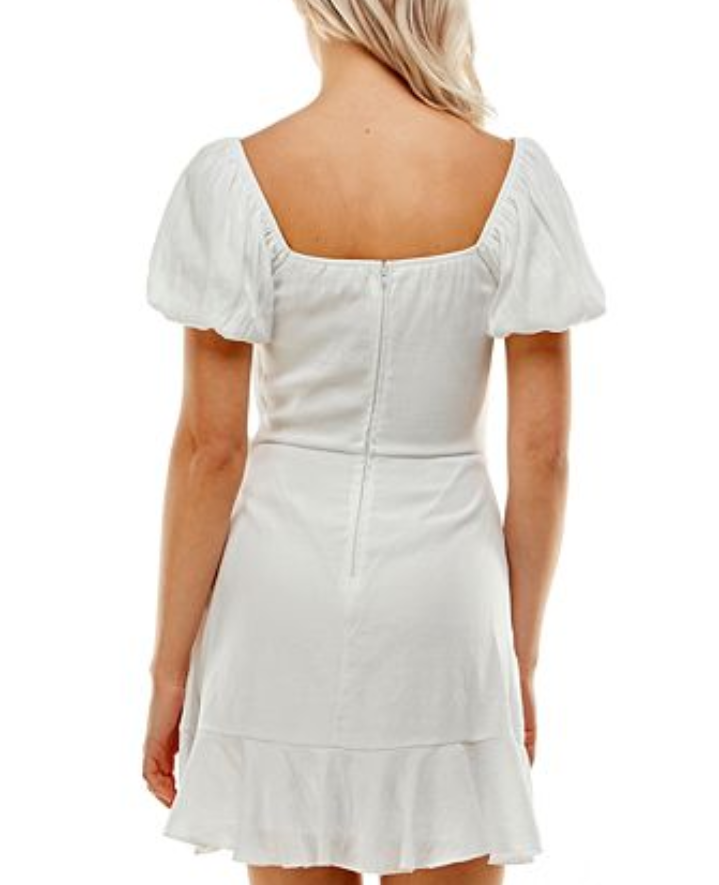 Trixxi Juniors' Ruffled Faux-Wrap Dress