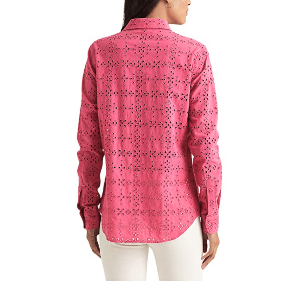 Lauren Ralph Lauren Eyelet Cotton Shirt