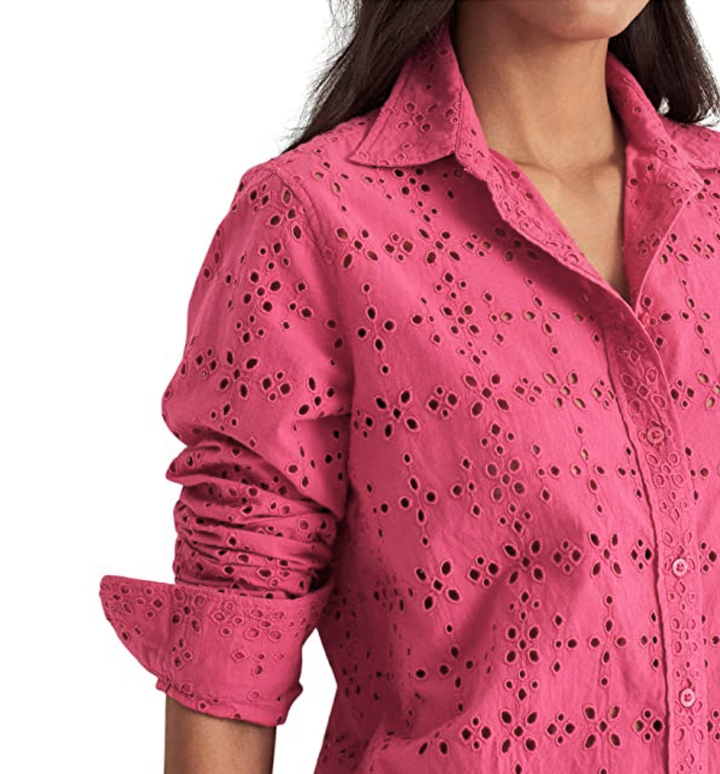 Lauren Ralph Lauren Eyelet Cotton Shirt