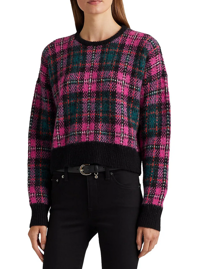 Lauren Ralph Lauren Plaid Wool-Blend Sweater