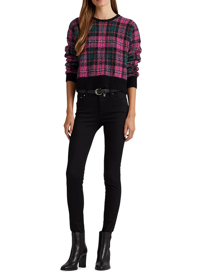 Lauren Ralph Lauren Plaid Wool-Blend Sweater