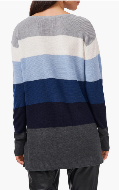 Vince Camuto Colorblock Stripe Pocket Sweater