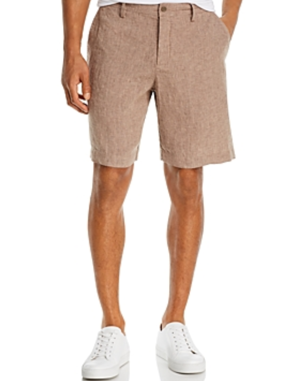 The Men Store Linen Micro-Houndstooth Sport Shorts