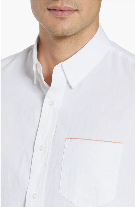 Billy Reid Men's Pocket Standard Fit Shirt