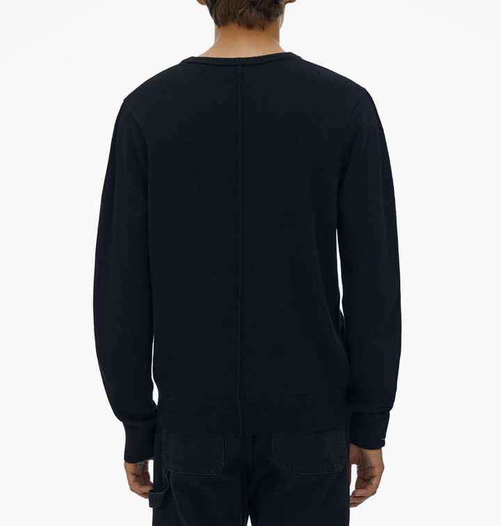 Helmut Lang Men's Kurt Logo Embroidered Crewneck Sweater