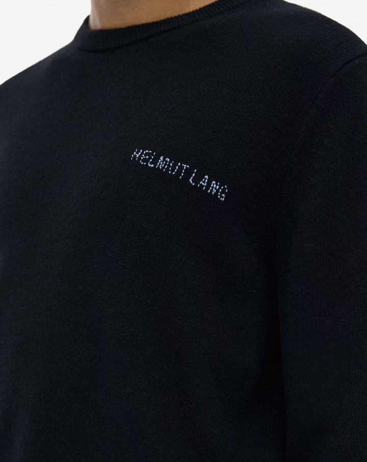 Helmut Lang Men's Kurt Logo Embroidered Crewneck Sweater