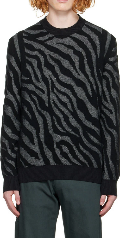 PS Paul Smith Men's Animal Print Pullover Crewneck Sweater