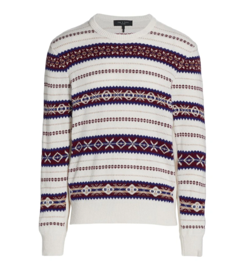 rag & bone Men's Wesley Fair Isle Sweater