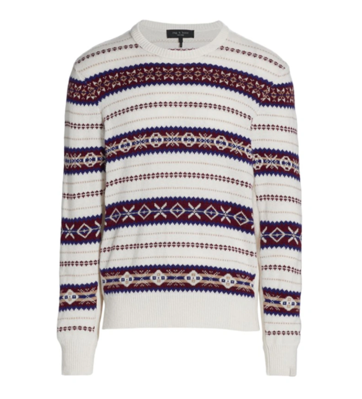 rag & bone Men's Wesley Fair Isle Sweater