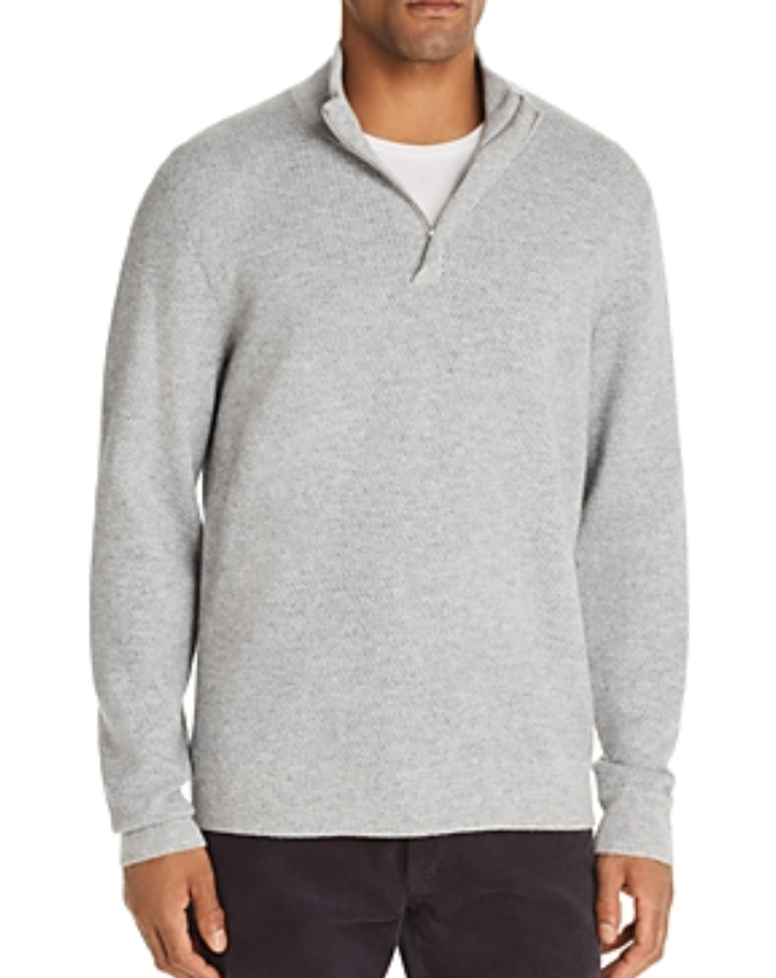 The Men Store Marled Half-Zip Sweater