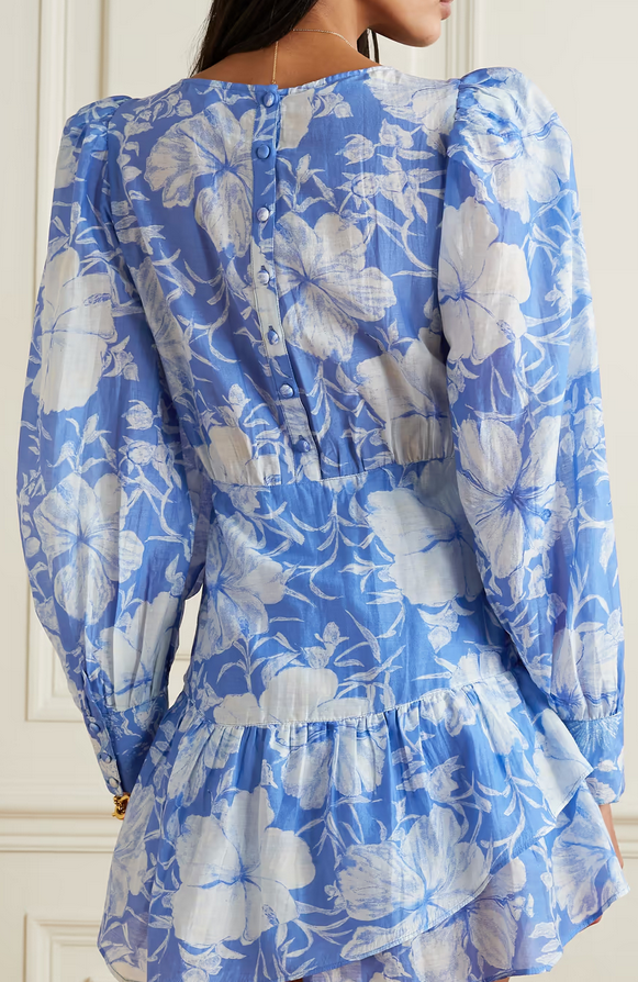 LoveShackFancy Teyana Floral Mini Dress