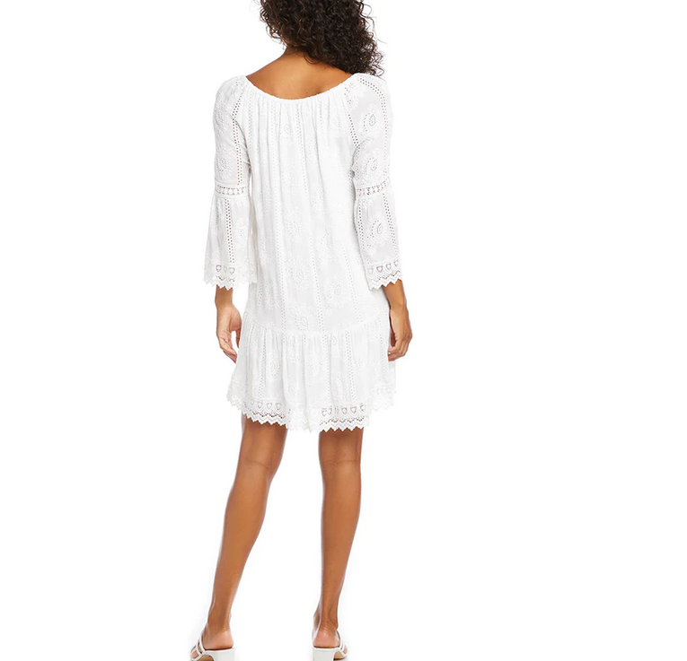 Karen Kane Mixed Lace Dress