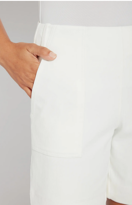 Lyssé Cotton Blend Pull On Bermuda Shorts