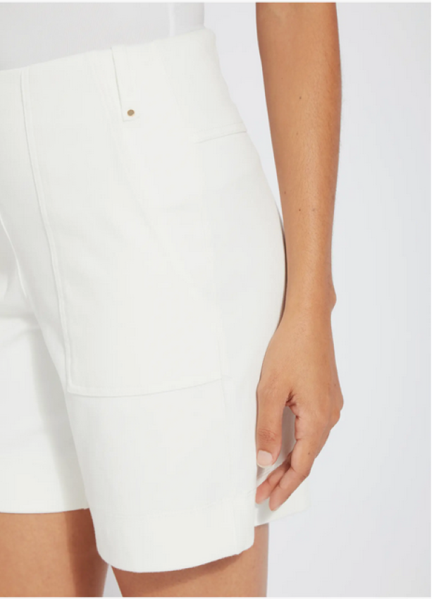Lyssé Cotton Blend Pull On Bermuda Shorts