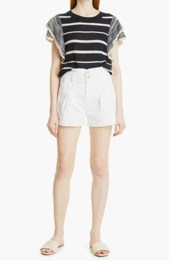 Veronica Beard Jaylen Pleated Shorts