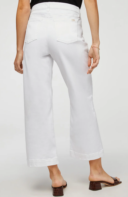 Jen 7 Cropped Wide Leg Jeans