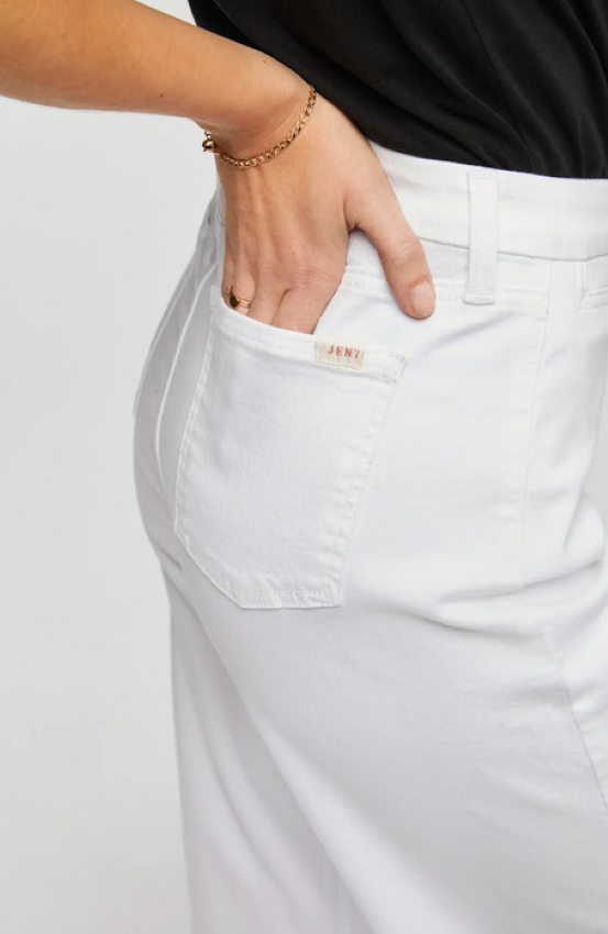 Jen 7 Cropped Wide Leg Jeans