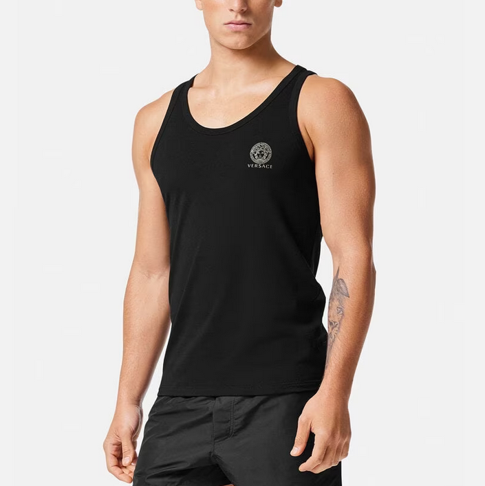 Versace MEN Logo Graphic Tank Top