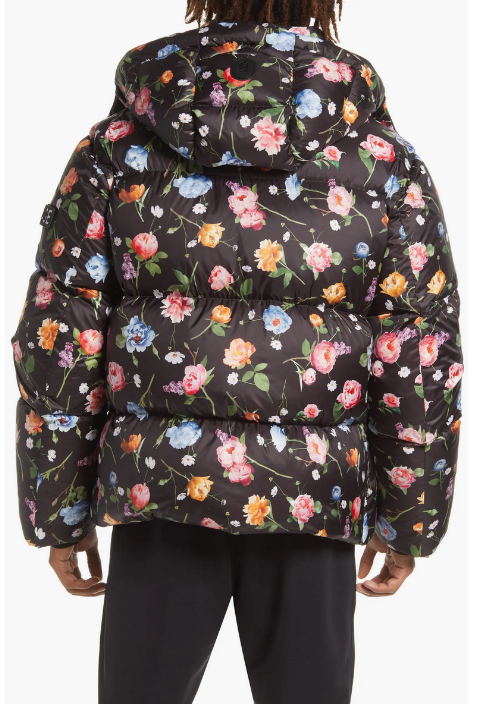 Mackage Men's Kent Floral Water Repellent Power Down Puffer Jacket