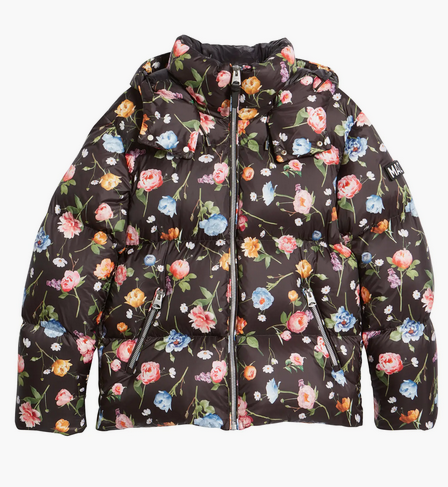 Mackage Men's Kent Floral Water Repellent Power Down Puffer Jacket