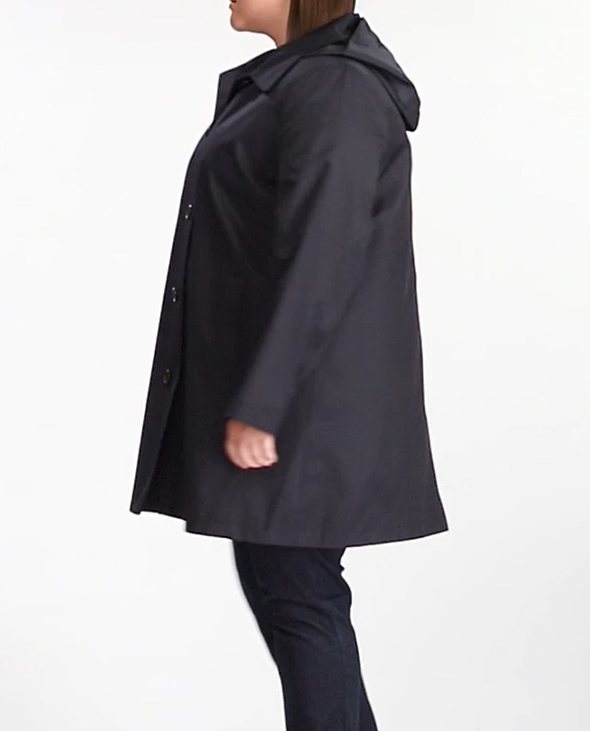 Lauren Ralph Lauren Plus Size Hooded Raincoat
