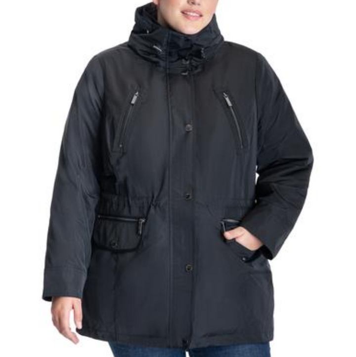 MICHAEL Michael Kors Plus Size Hooded Anorak Coat