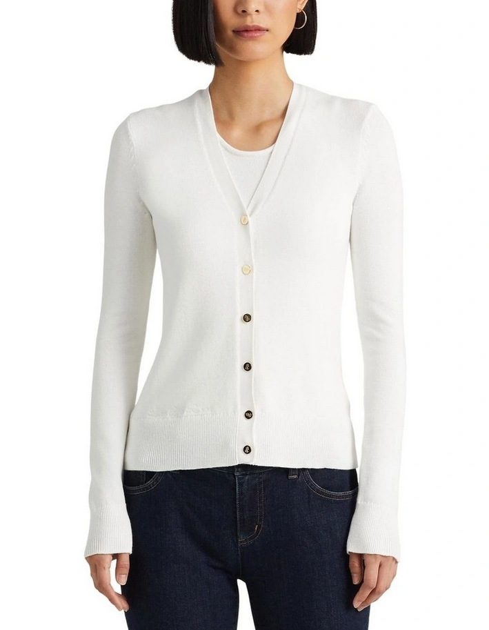 LAUREN Ralph Lauren Cotton-Blend Cardigan