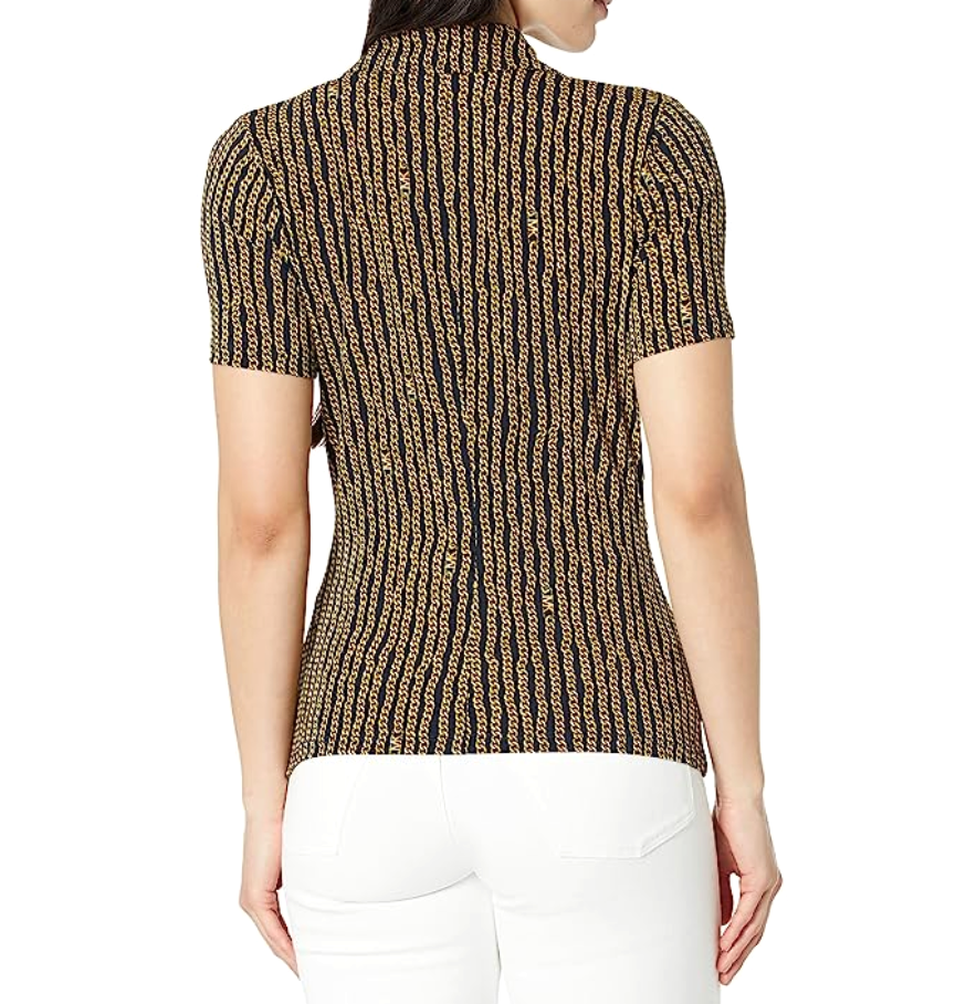 MICHAEL Michael Kors Button Ruched-Front Top