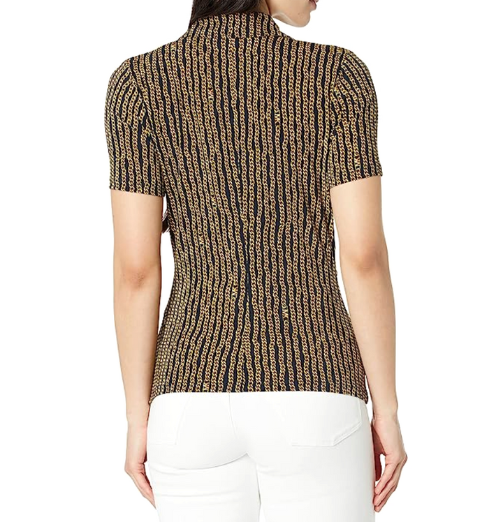 MICHAEL Michael Kors Button Ruched-Front Top