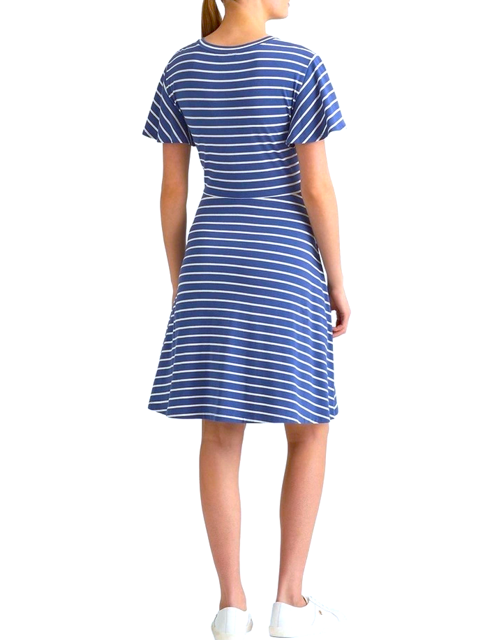 Lauren Ralph Lauren Striped Tie-Front Jersey Dress