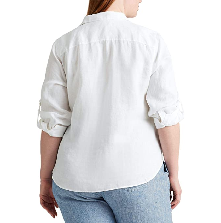 LAUREN Ralph Lauren Plus Size Linen Shirt
