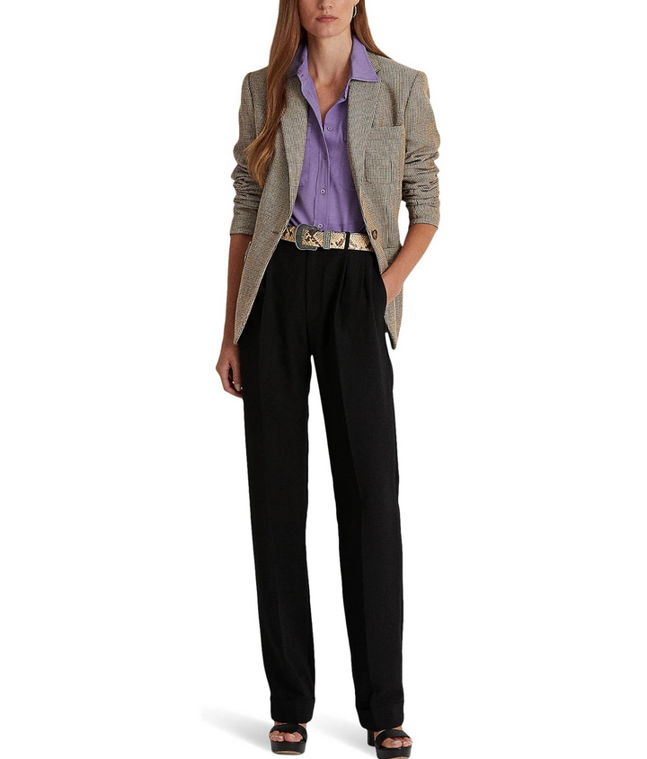 LAUREN Ralph Lauren Pleated Crepe Pants