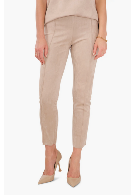 Vince Camuto Pintuck Faux Suede Leggings