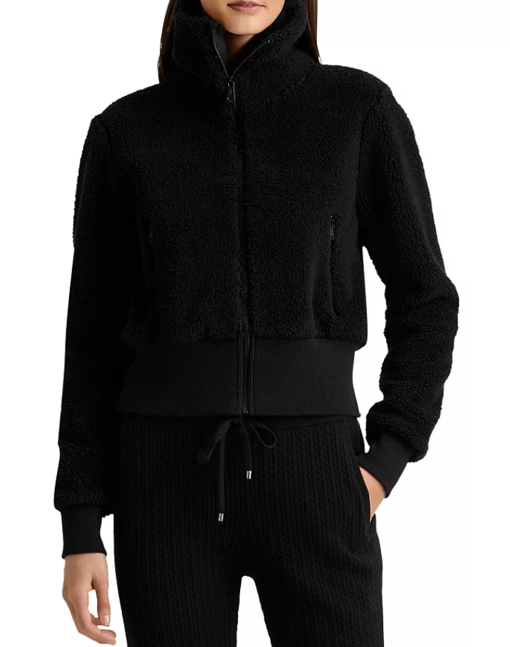 Lauren Ralph Lauren Sherpa Zip-up Jacket