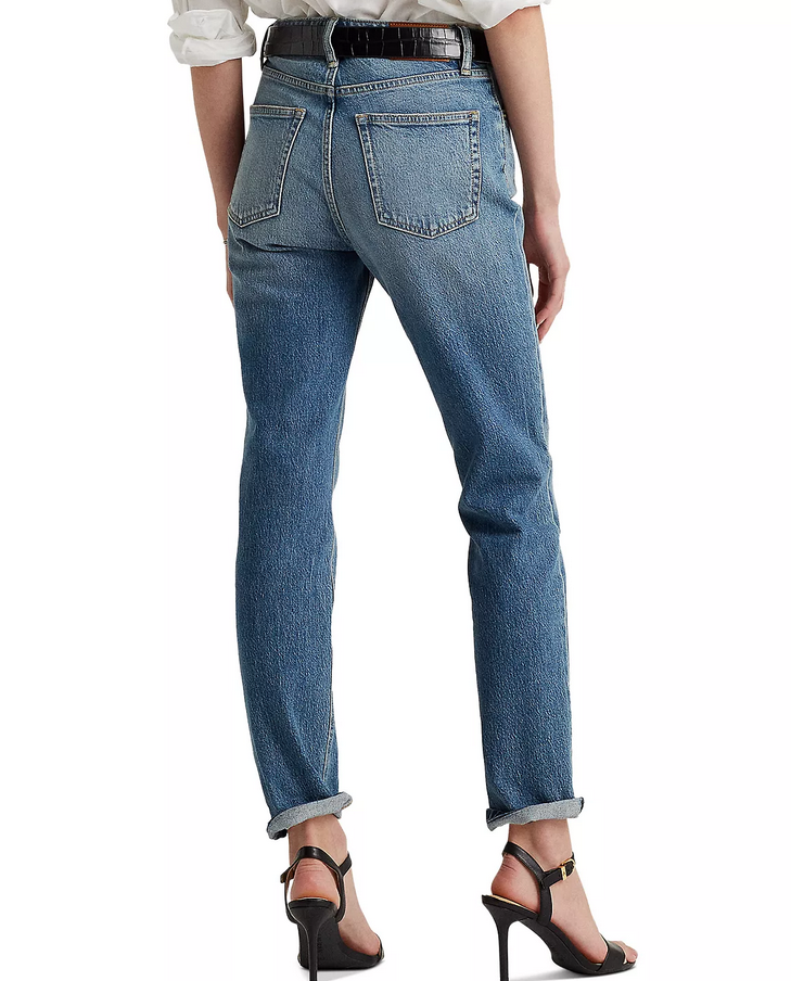 Lauren Ralph Lauren High-Rise Straight Ankle Jeans