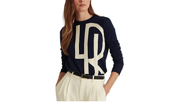 LAUREN Ralph Lauren Logo Cotton-Blend Sweater