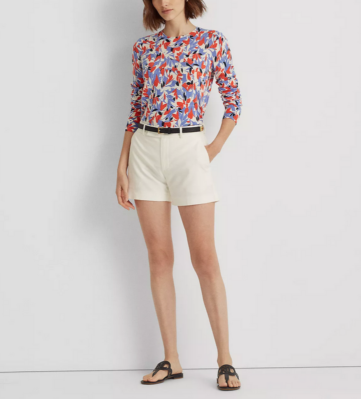 Lauren Ralph Lauren Floral-Print Crewneck Sweater