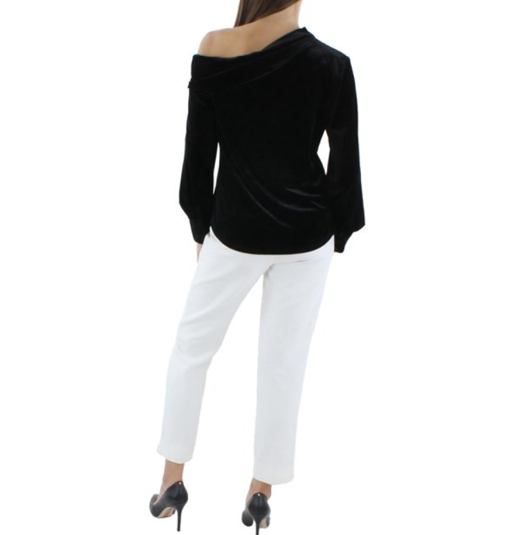 Lauren Ralph Lauren Velour Boatneck Pullover Sweater