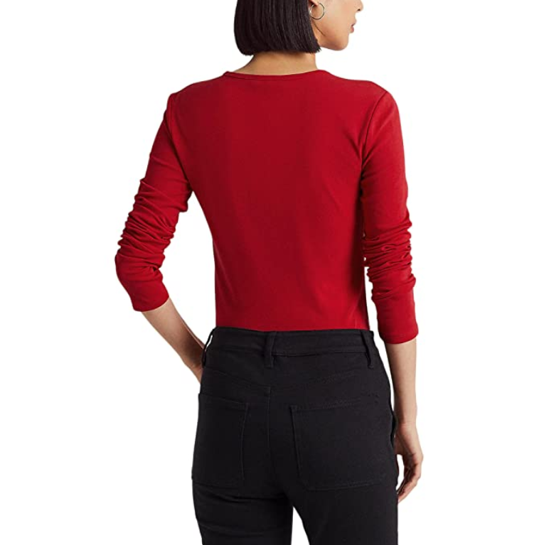 LAUREN Ralph Lauren Cotton-Blend Long Sleeve Top