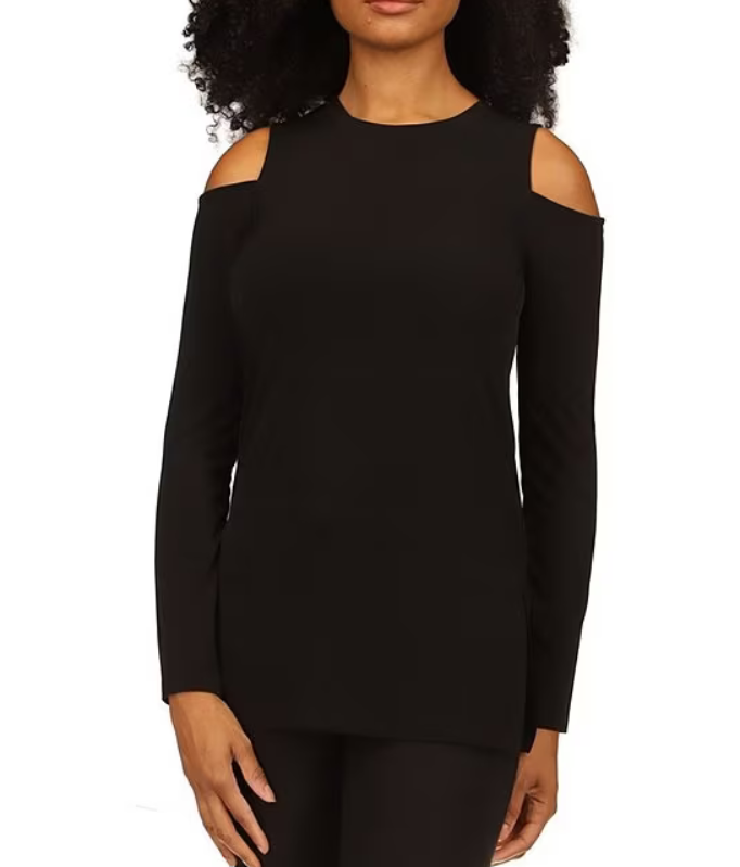 MICHAEL KORS Long Sleeve Cold-Shoulder Top