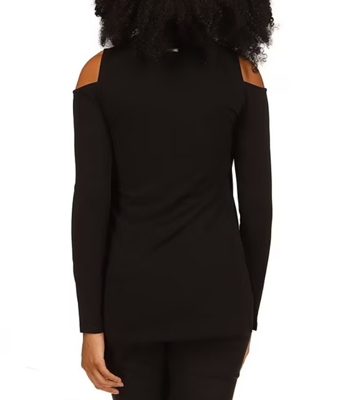 MICHAEL KORS Long Sleeve Cold-Shoulder Top