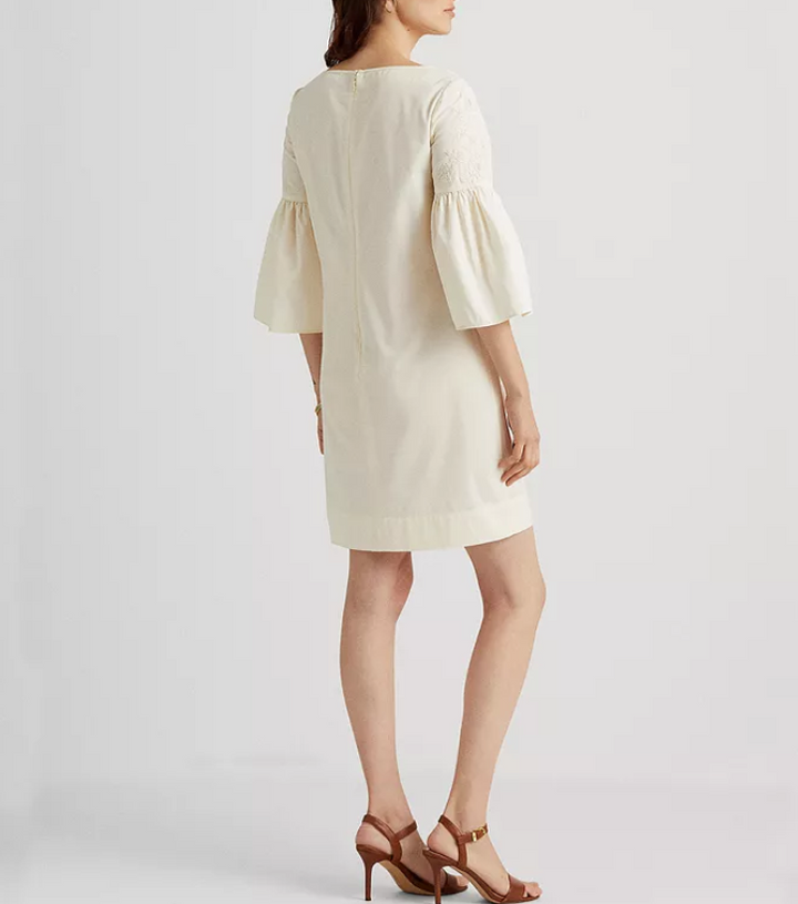 Lauren Ralph Lauren Boatneck Bell Sleeve Dress