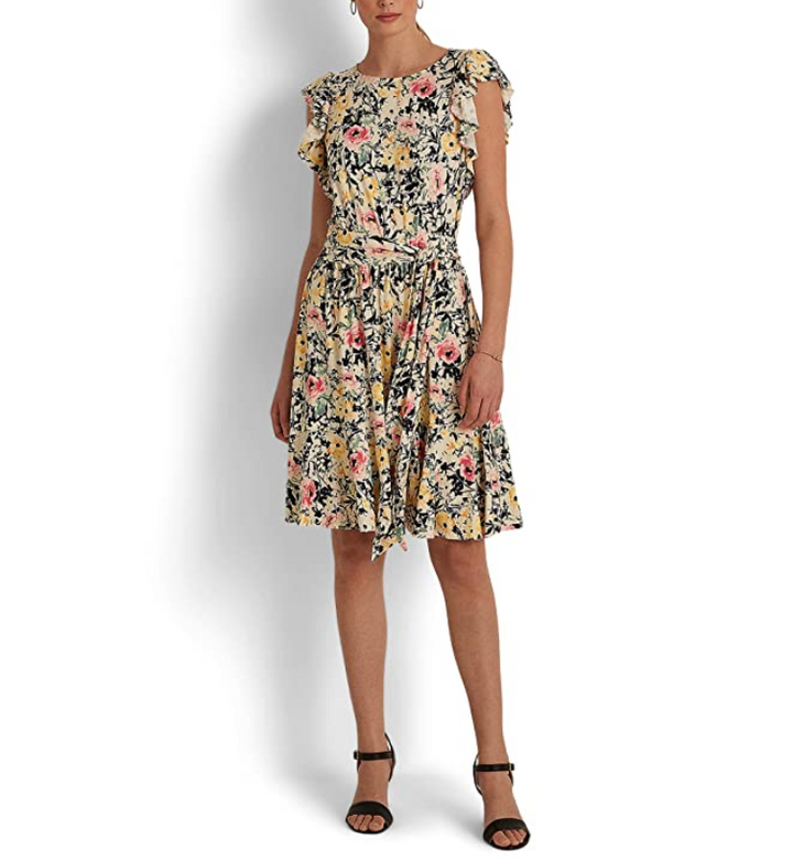 LAUREN Ralph Lauren Floral Jersey Dress