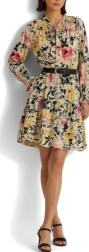 LAUREN Ralph Lauren Floral Cotton Voile Dress