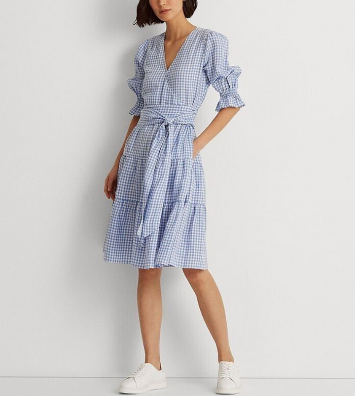 Lauren Ralph Lauren Gingham Fit & Flare Dress
