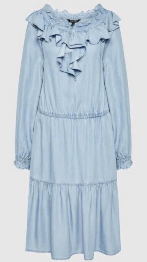 Lauren Ralph Lauren Long Sleeve Denim Dress