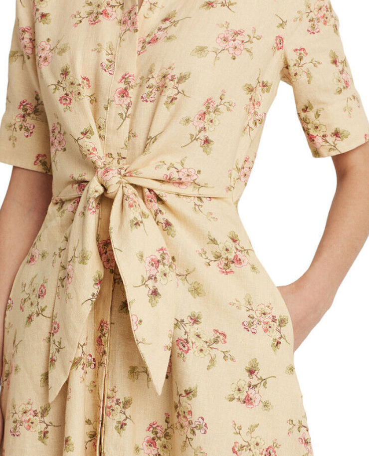 Lauren Ralph Lauren Floral Print Fit & Flare Shirtdress