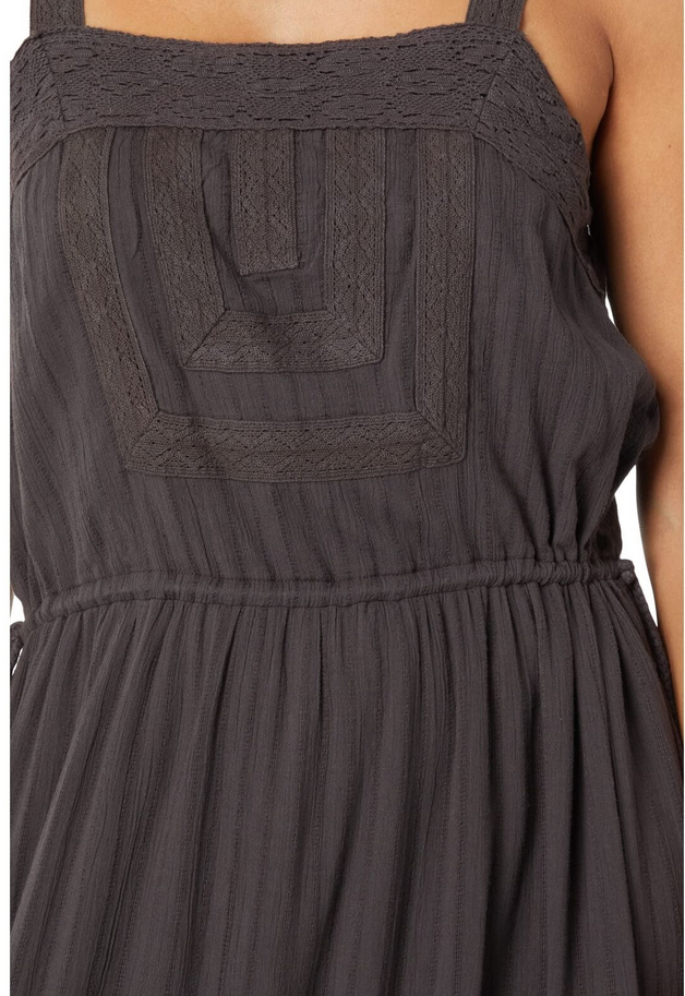 Lucky Brand Cotton Tiered Maxi Lace Dress