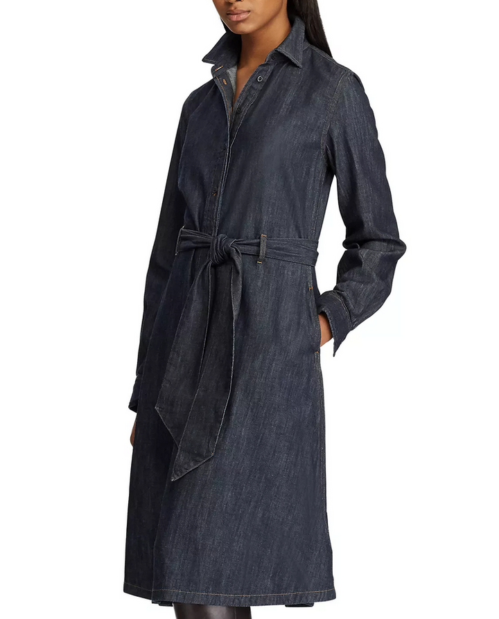 LAUREN RALPH LAUREN Denim A-Line Shirtdress