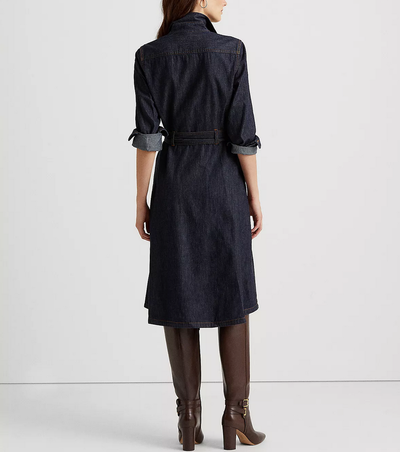 LAUREN RALPH LAUREN Denim A-Line Shirtdress